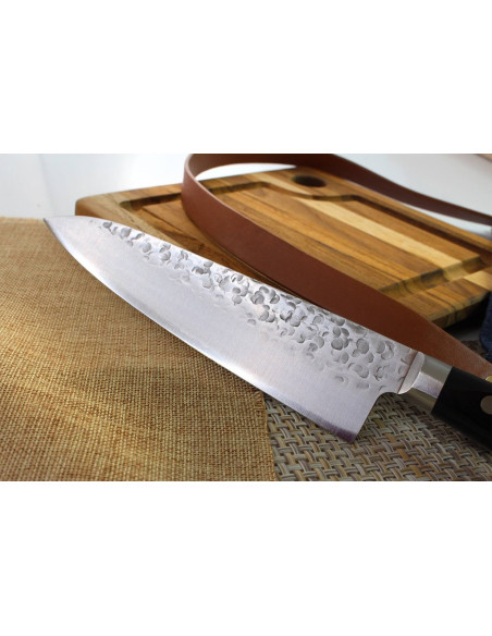 Takamura VG10 Tsuchime 18cm handgjord japansk kockkniv