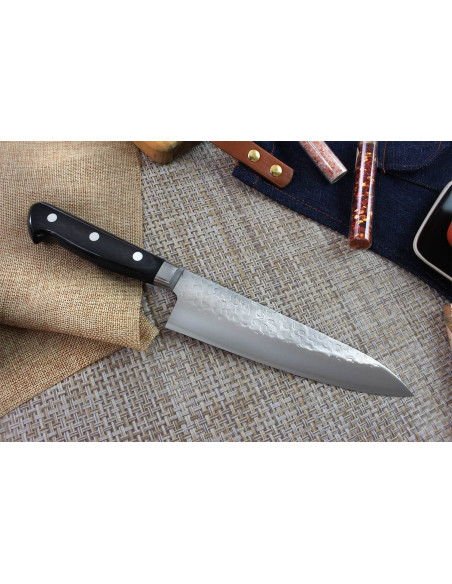 Takamura VG10 Tsuchime 18cm handgjord japansk kockkniv