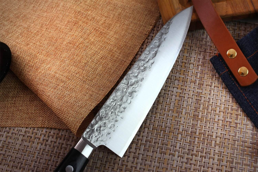 Takamura VG10 Tsuchime 18cm handgjord japansk kockkniv
