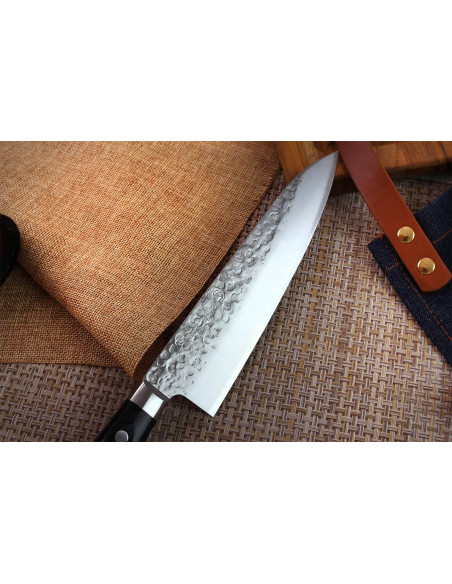 Takamura VG10 Tsuchime 18cm handgjord japansk kockkniv