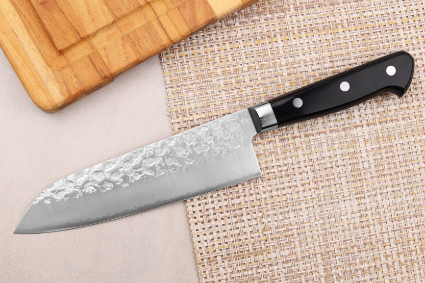 Takamura VG10 Tsuchime 16,5cm handmade Japanese santoku knife
