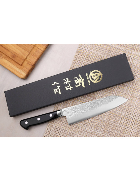Takamura VG10 Tsuchime 16,5cm handmade Japanese santoku knife