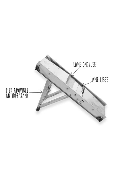 bandolim de cozinha profissional Bron Coucke 5 blocos de corte + empurrador