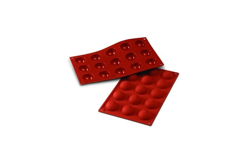 Silicon Flex professionell form 300x175mm 15 halvkulor 4cm