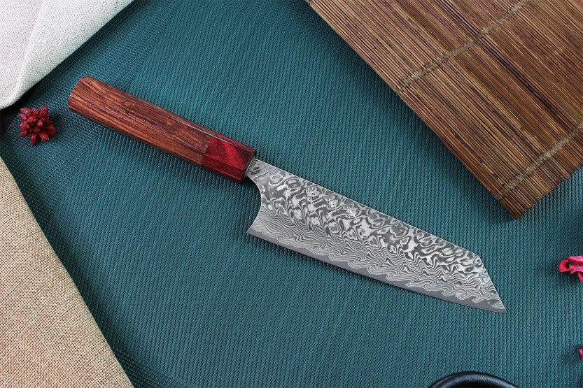 Yoshimi Kato 16.5cm SG2 Damasco cuchillo tradicional japonés bunka