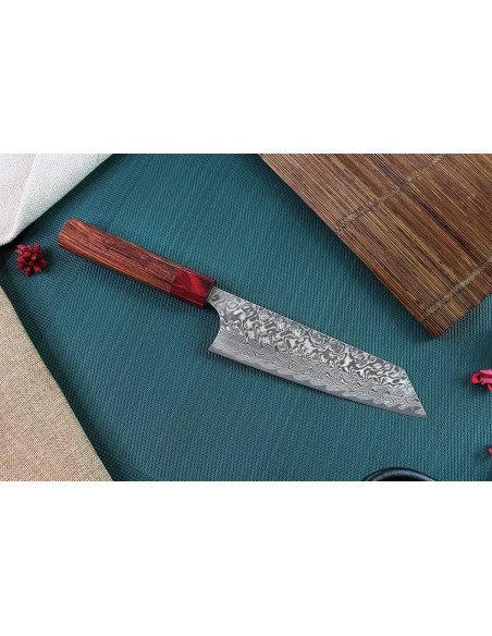 Yoshimi Kato 16.5cm SG2 Damascus japanilainen käsintehty bunka veitsi