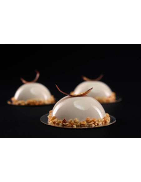 Molde de silicone profissional Silikomart Silicon Flex 300x175mm 24 meias esferas 3cm