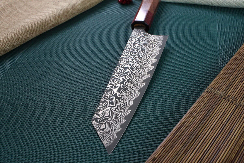 Yoshimi Kato 16.5cm SG2 Damasco cuchillo tradicional japonés bunka