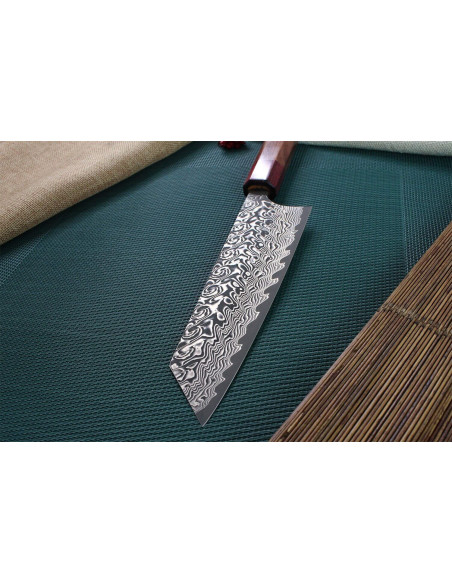 Yoshimi Kato 16.5cm SG2 Damascus japanilainen käsintehty bunka veitsi
