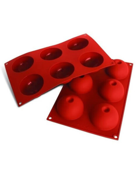 Silicon Flex professional mold 300x175mm 6 half-spheres 7.5cm