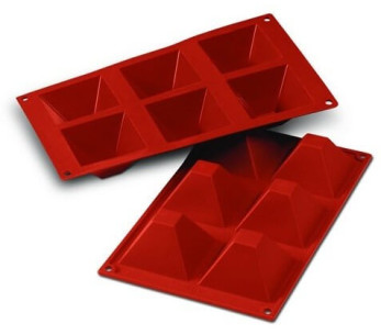 Silicon Flex professionell form 300x175mm 6 pyramider