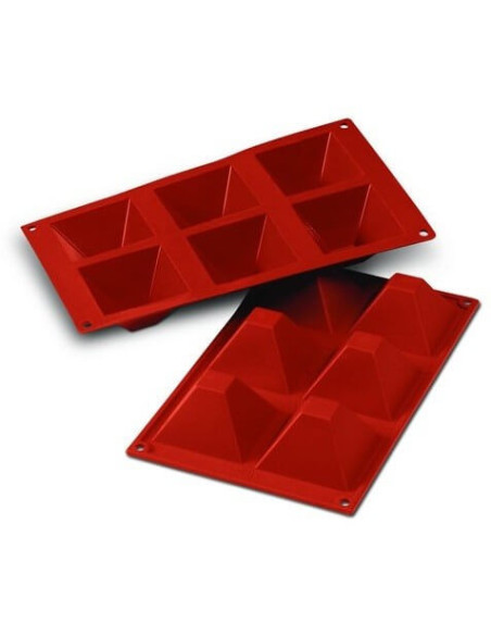 Stampo professionale Silicon Flex 300x175mm 6 piramidi
