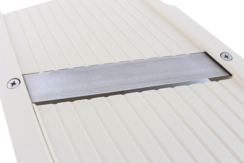 mandolina de cocina japonesa profesional Benriner modelo grande + empujador extra grande