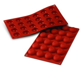 Siliconen mal Flex professionele siliconen mal 300x175mm 24 pompons 3,4cm