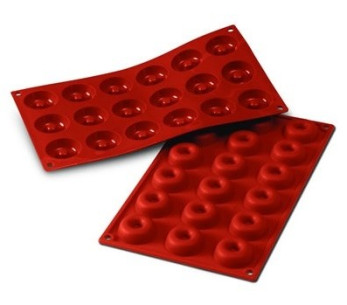 Stampo in silicone professionnel Silicon Flex 300x175mm 18 mini savarins