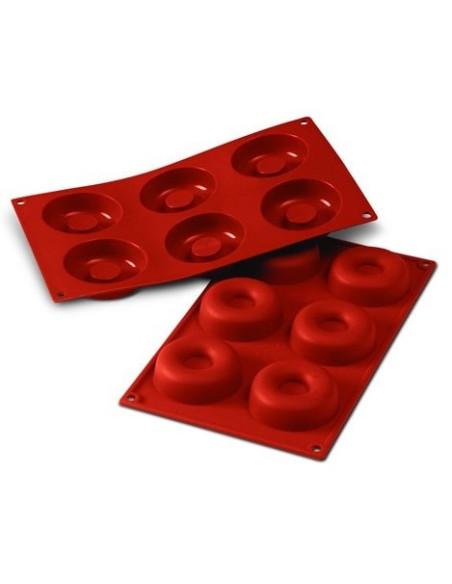 Silicon mold Flex professional Silicon mold 300x175mm 6 savarins 7.2cm
