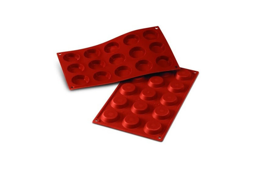 Silicon Flex professionele siliconen mal 300x175mm 15 mini taartjes 4,5cm