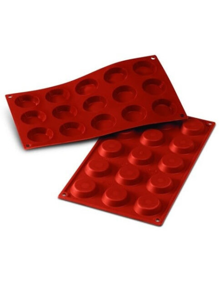 Silicon Flex professionele siliconen mal 300x175mm 15 mini taartjes 4,5cm