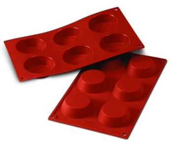 Silicon Flex ammatillinen muotti 300x175mm 6 torttua 7cm