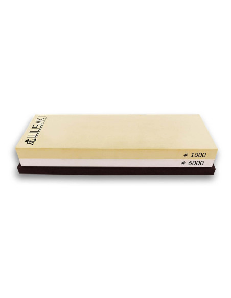Wusaki double-sided sharpening stone 1000/6000 grit + base