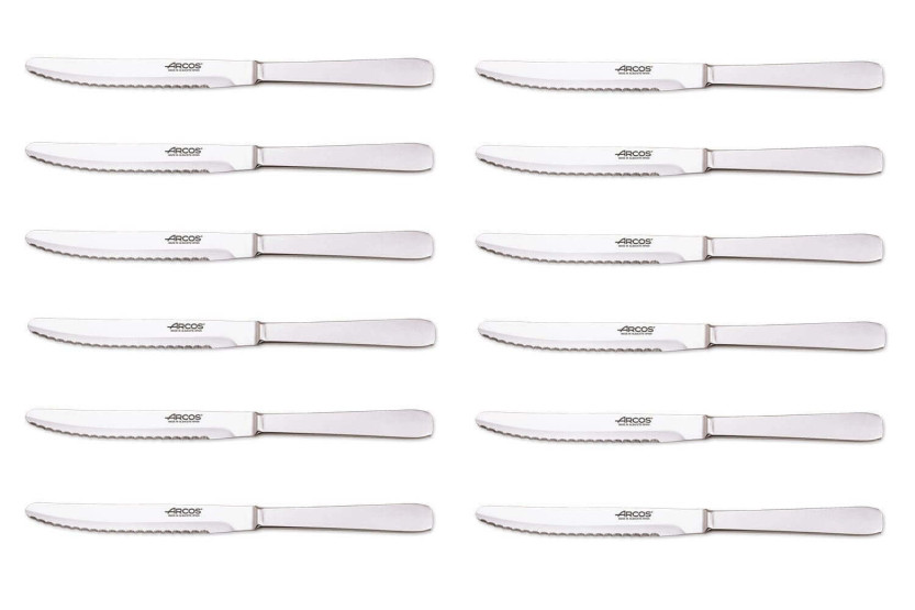Set di 12 coltelli da tavola monoblocco Arcos 12,5 cm