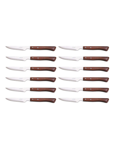 Set van 12 Arcos steakmessen 11 cm met microvertanding