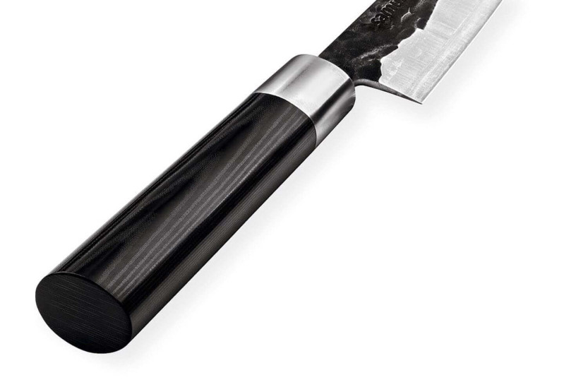 Sæt med 3 Samura Blacksmith hamrede knive: universal + santoku + nakiri