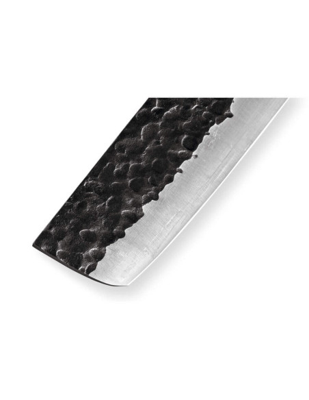 Sæt med 3 Samura Blacksmith hamrede knive: universal + santoku + nakiri