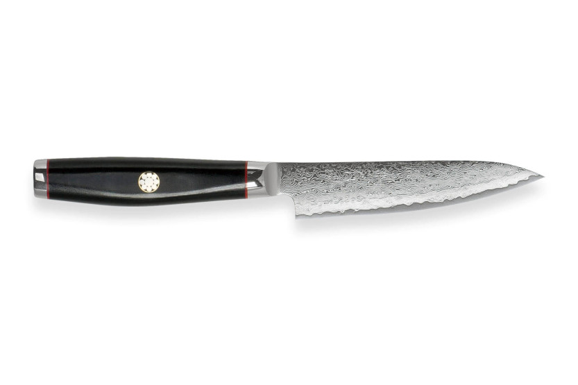 Yaxell SuperGou Ypsilon japanilainen kuorintaveitsi 12cm Damascus 193 kerrosta