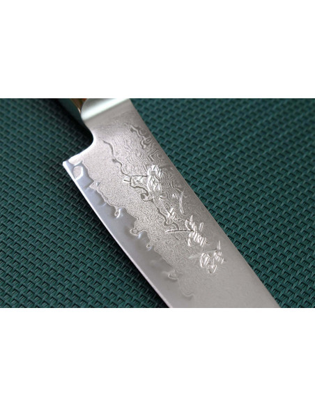 Yaxell SuperGou Ypsilon Japanese paring knife 12cm Damascus 193 layers