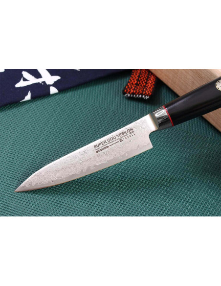 Yaxell SuperGou Ypsilon Japansk skalkniv 12cm Damaskus 193 lager