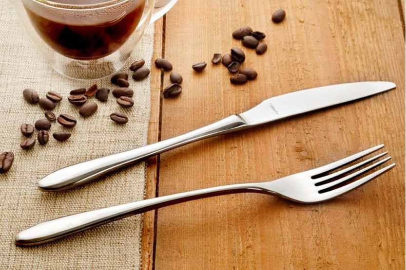 Cuba Amefa Conjunto de 24 pratos em aço inoxidável 18/10