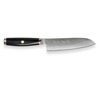 Japanilainen santokuveitsi Yaxell SuperGou Ypsilon 16.5cm damascus 193 kerrosta