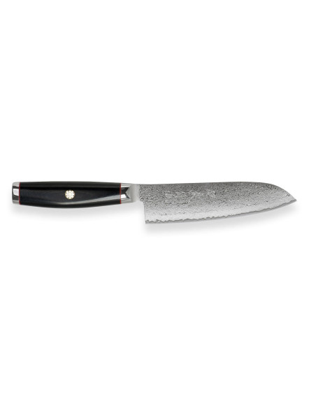 faca santoku japonesa faca santoku Yaxell SuperGou Ypsilon 16,5cm Damascus 193 camadas
