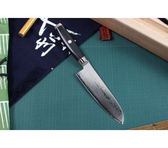 Cuchillo santoku japonés Yaxell SuperGou Ypsilon 16.5cm Damasco 193 capas 2