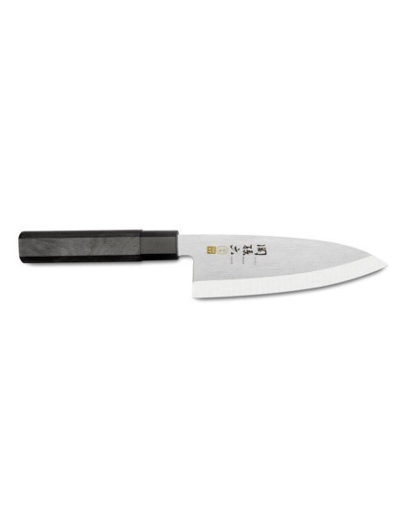Japanisches Deba-Messer Kai Seki Magoroku Kinju Stahl 1K6 abgeschrägt