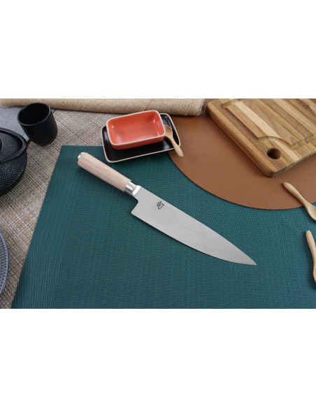 Japanisches Kochmesser Kai Shun Classic White Damast 33 Schichten 20cm