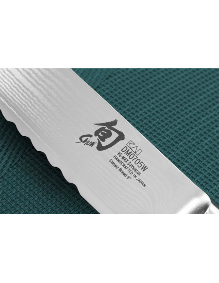 Kai Shun Klassisk hvid damask 33 lag 23 cm japansk brødkniv
