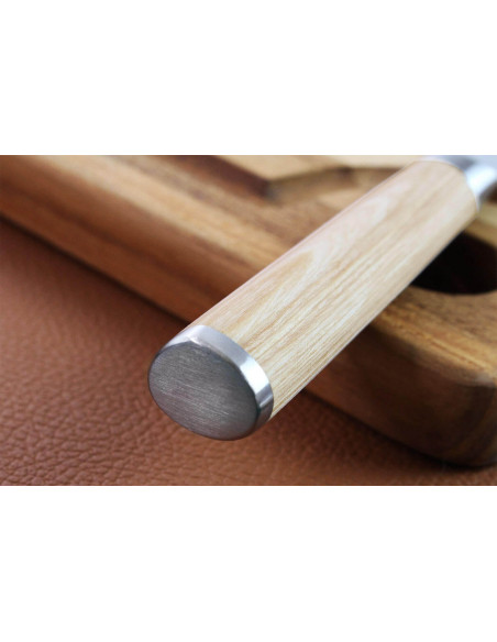 Kai Shun Klassisk vit damast 33 lager 23cm japansk brödkniv