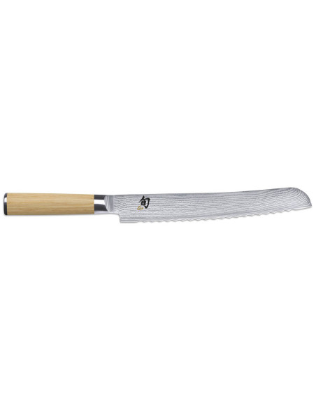 Faca de pão japonesa Kai Shun Classic White Damascus 33 camadas 23cm