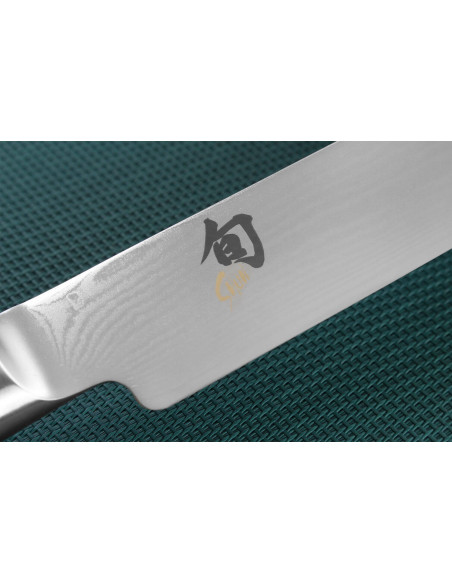 Kai Shun Classic Hvid damask japansk pålægskniv 33 lag 23 cm