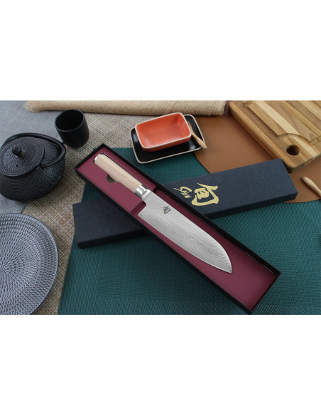 Kai Shun Classic White Damascus 33 strati 18 cm coltello santoku giapponese