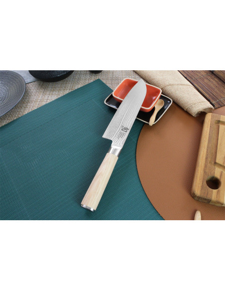 Kai Shun Classic White Damascus 33 strati 18 cm coltello santoku giapponese