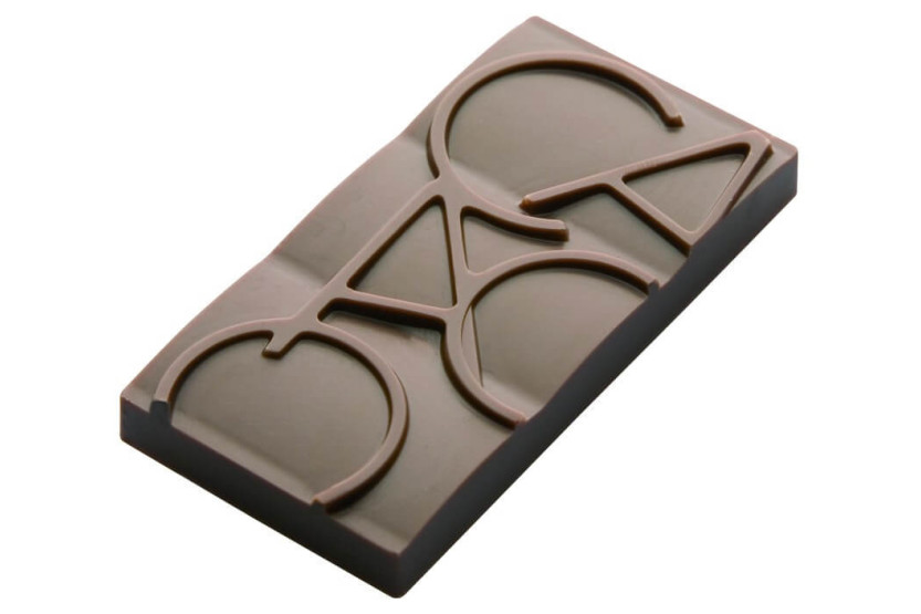 Polykarbonatform för 12 minichokladkakor med kakao 76 x 35 mm