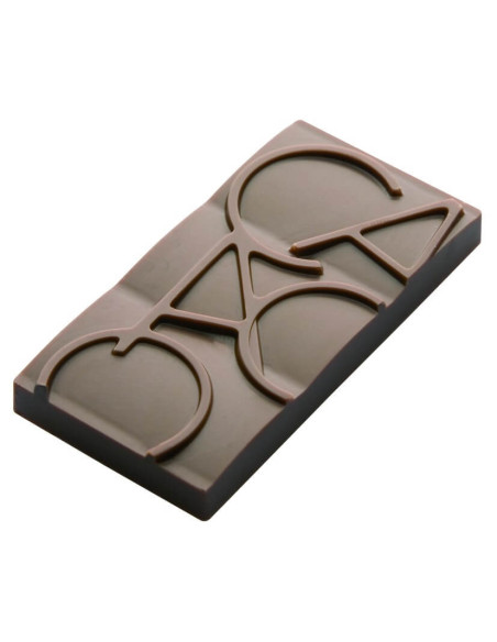 Polykarbonatform för 12 minichokladkakor med kakao 76 x 35 mm