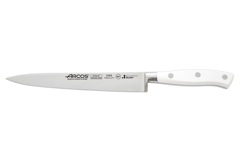 Riviera White Arcos smidd filékniv 17cm NITRUM®stålblad