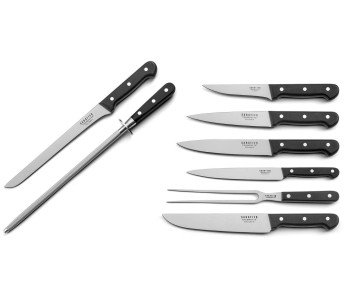 Maletín extraplano con 8 cuchillas Sabatier Trompette Universal y accesorios 2