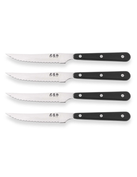 Wusaki table set 4 steak knives 11cm with tip