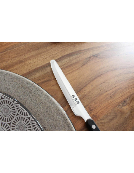 Conjunto de mesa Wusaki 2 facas para bifes de ponta redonda + 2 garfos