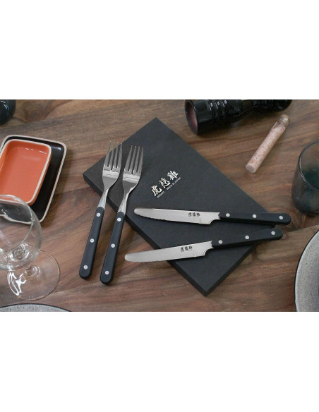 Coffret de table Wusaki 2 steakknive + 2 gafler